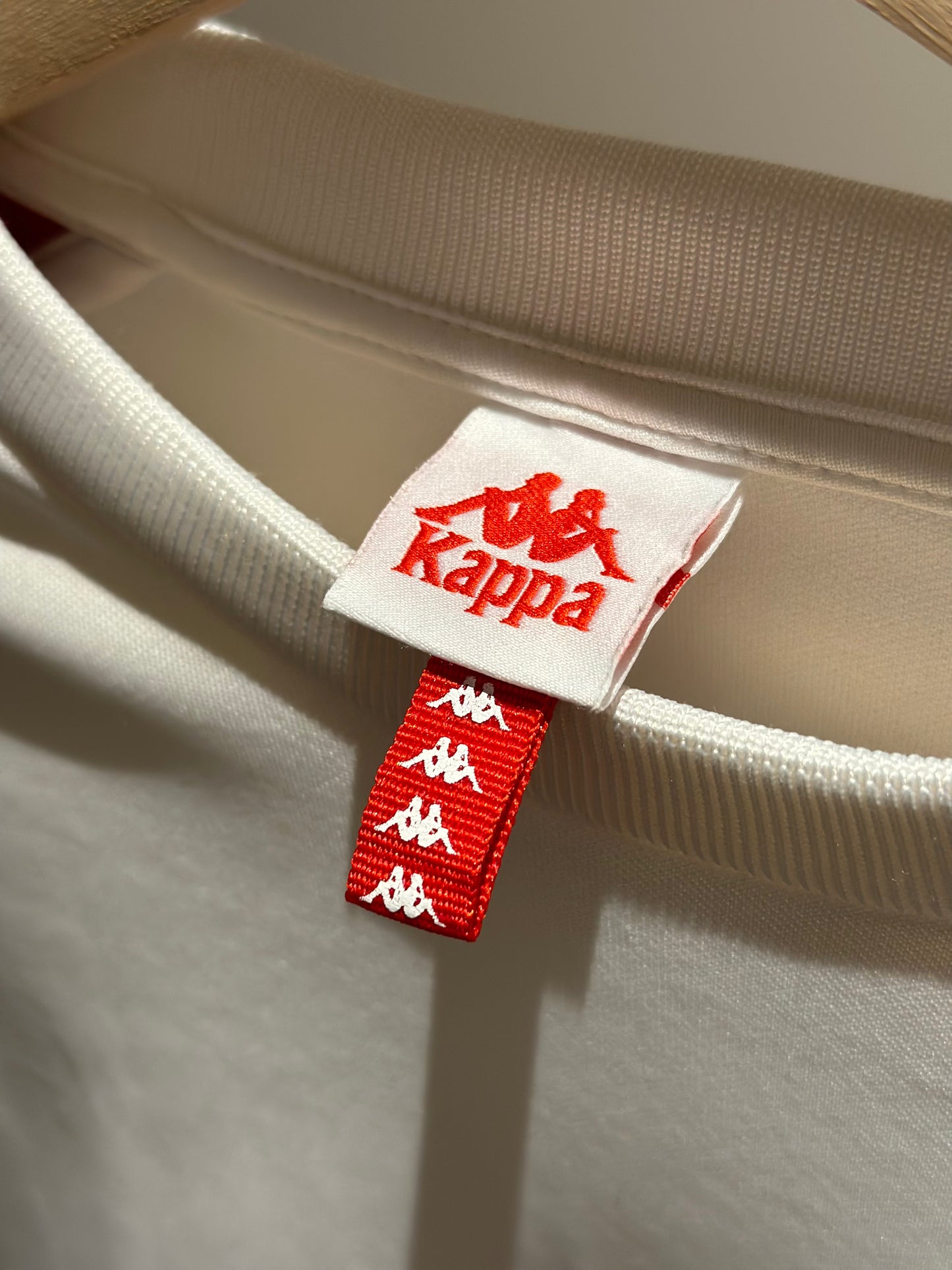 Kappa Sweater (Small) - White, Navy, Red - 8/10 Condition