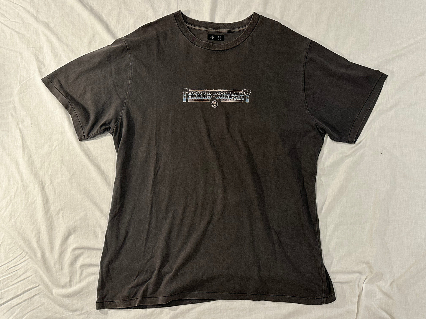 Thrills T-Shirt (X-Large) - Grey - 7/10 Condition