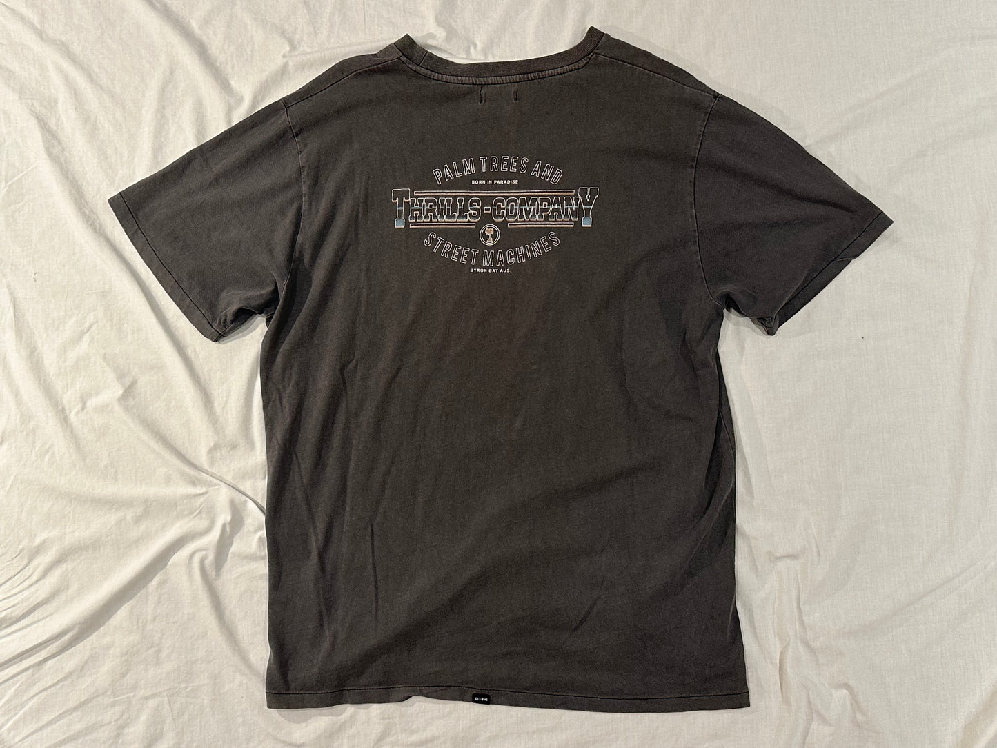 Thrills T-Shirt (X-Large) - Grey - 7/10 Condition