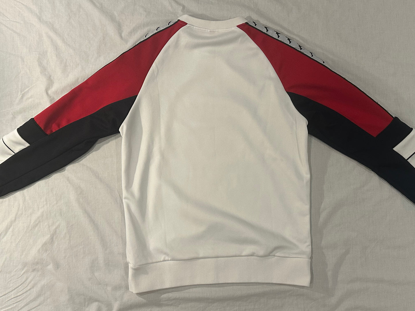 Kappa Sweater (Small) - White, Navy, Red - 8/10 Condition