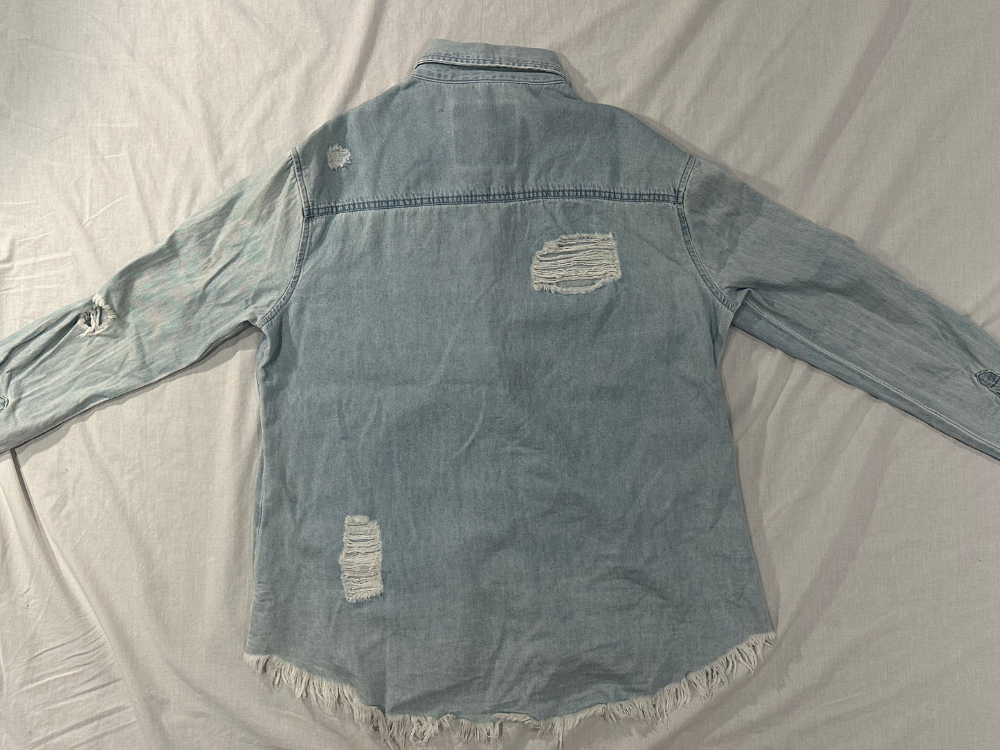 Supré Shirt (Women's XS) - Denim - 8/10 Condition