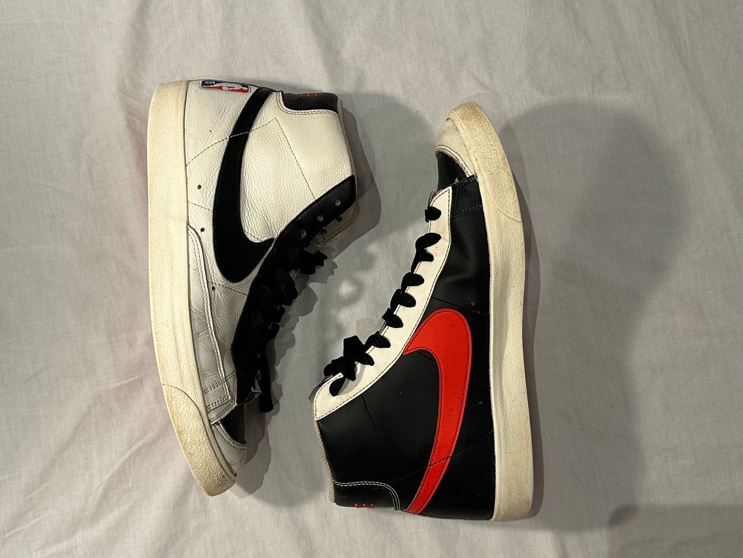Nike Blazer Mid '77 NBA 75th Anniversary (US 11) - White, Black, Red - 7/10 Condition