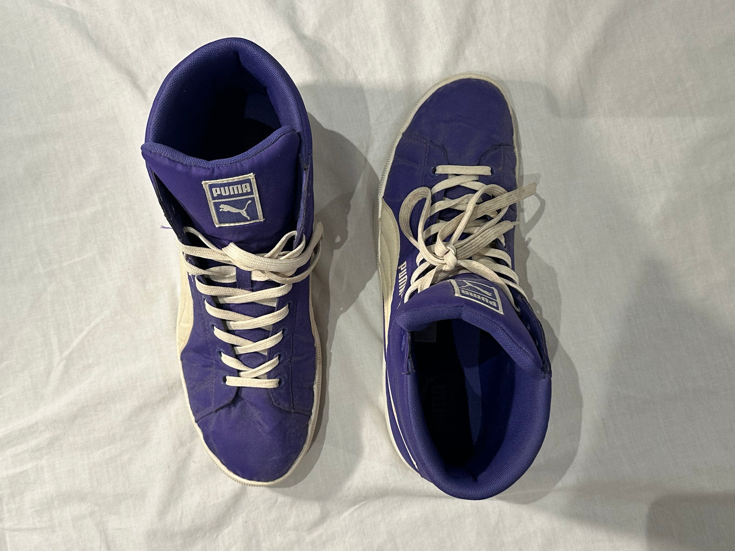 Puma Shoes (US 12) - Purple, White - 7/10 Condition
