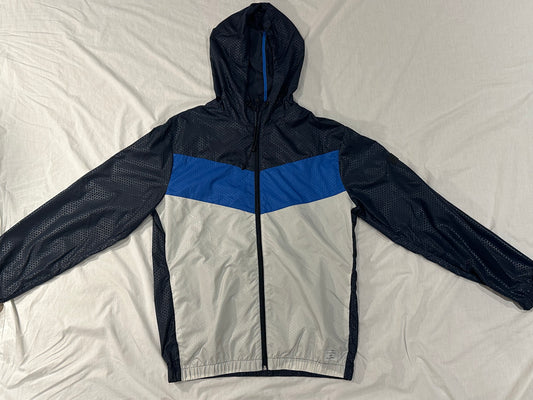 Jack Jones Rain Coat (X-Large) - White, Blue, Navy - 10/10 Condition