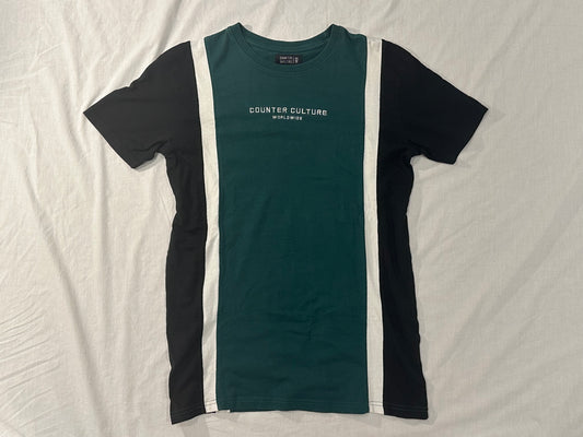 Counter Culture T-Shirt (Medium) - Green, Black, White - 8/10 Condition