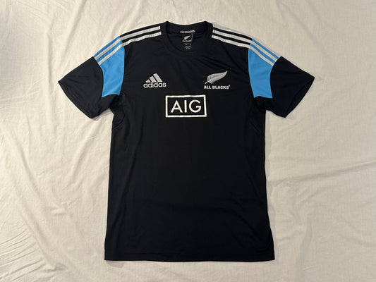 Adidas All Blacks Sports Shirt (Large) - Black, Blue, White - 9/10 Condition