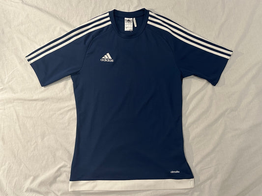 Adidas Sports Shirt (Medium) - Navy, White - 8/10 Condition