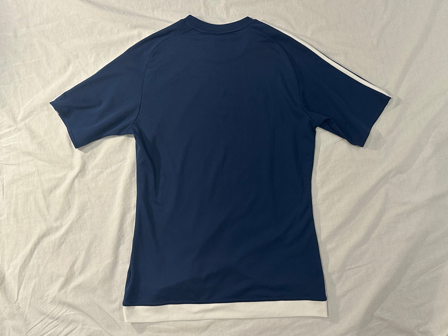 Adidas Sports Shirt (Medium) - Navy, White - 8/10 Condition