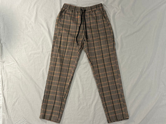 Common Need Pants (28) - Brown, Black, Orange (Plaid) - 10/10 Condition